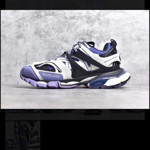 Balenciaga Track Purple White Black Sneakers size 8. Worn only a few times